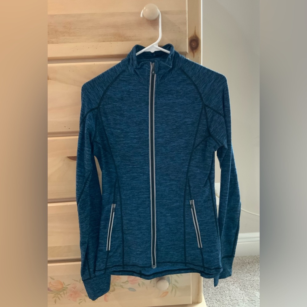 ES Women’s Medium Blue Athletic Jacket Long Sleeve